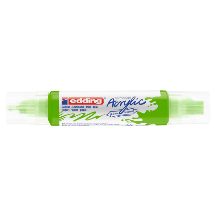 Acrylmarker edding e-5400 3D double liner geelgroen