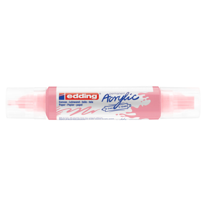 Acrylmarker edding e-5400 3D double liner stijlvol mauve