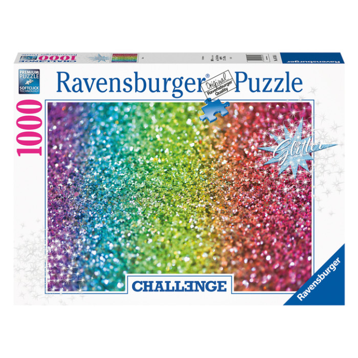 Puzzel Ravensburger Glitter challenge 1000 stukjes