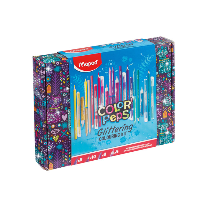 Tekenset Maped Color'Peps glitter 31-delig assorti