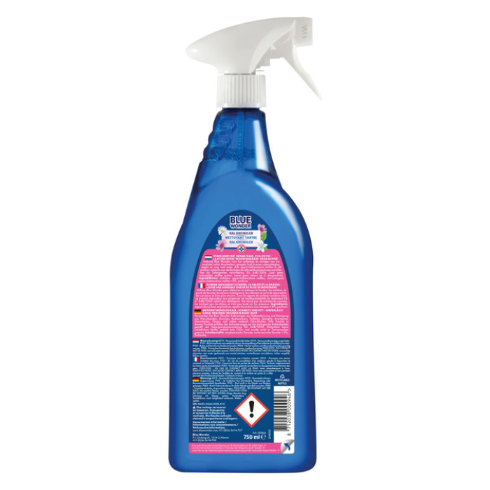 Sanitairreinger Blue Wonder Kalkreiniger spray 750ml