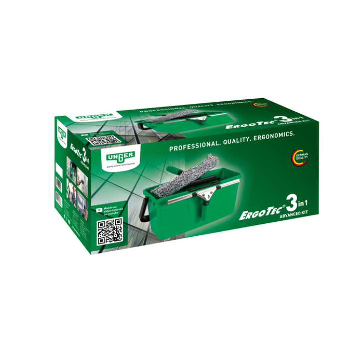 Glasreinigingskit Unger 3in1 Ergotec