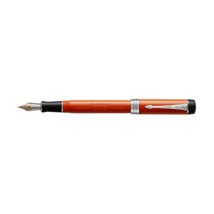 Vulpen Parker Duofold Classic Vintage big red lacquer 18k CT medium