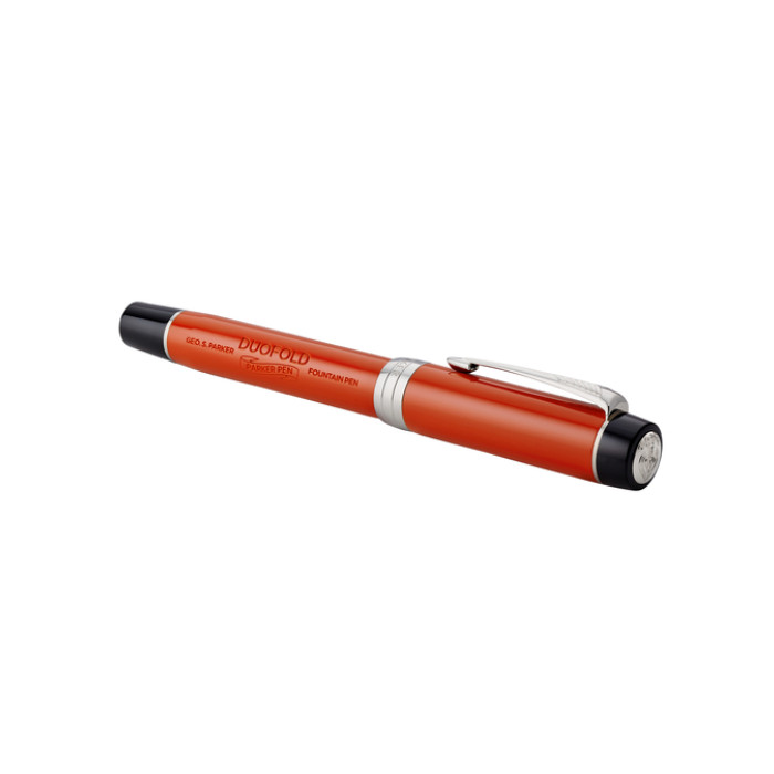 Vulpen Parker Duofold Classic Vintage big red lacquer 18k CT medium