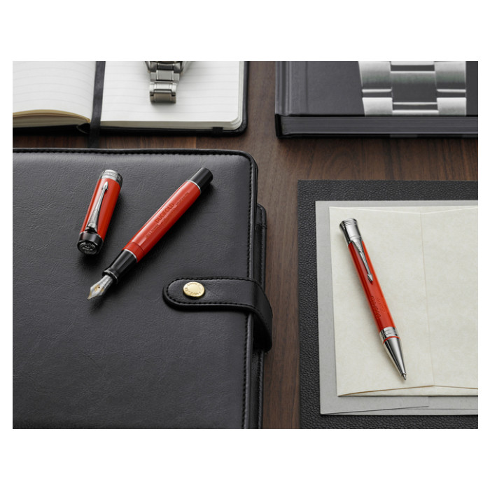 Balpen Parker Duofold Classic Vintage big lacquer red CT medium