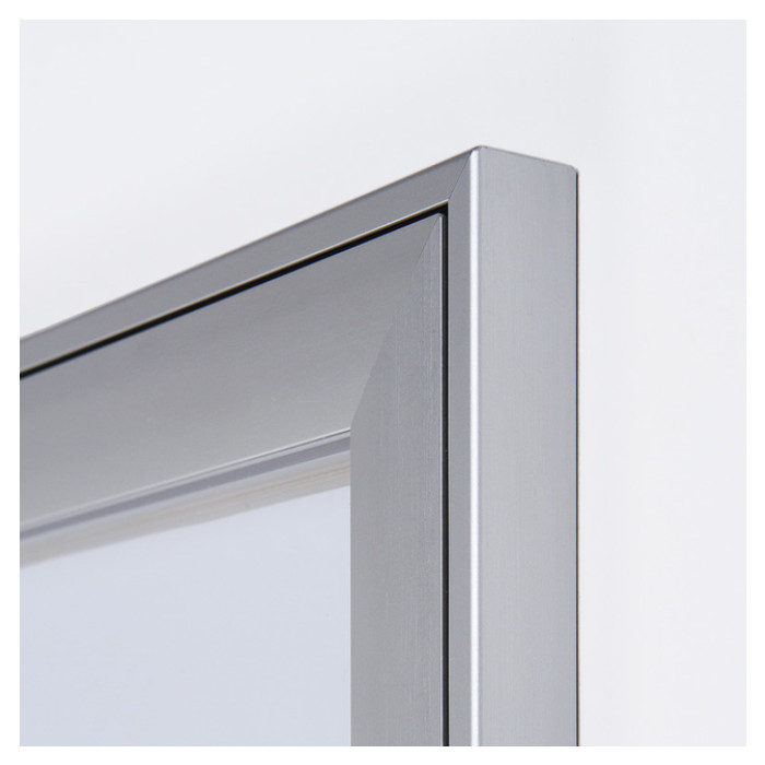 Vitrinebord Quantore luxe 9x A4 zilver