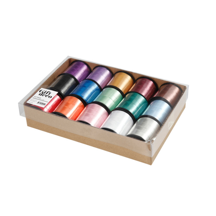 Krullint Creativ Company 50 meter x 10 mm box à 15 kleuren