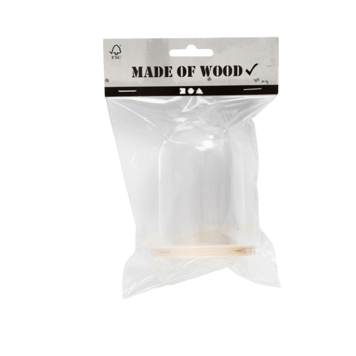 Stolp Creativ Company met houten voet 9.5cm x 6cm