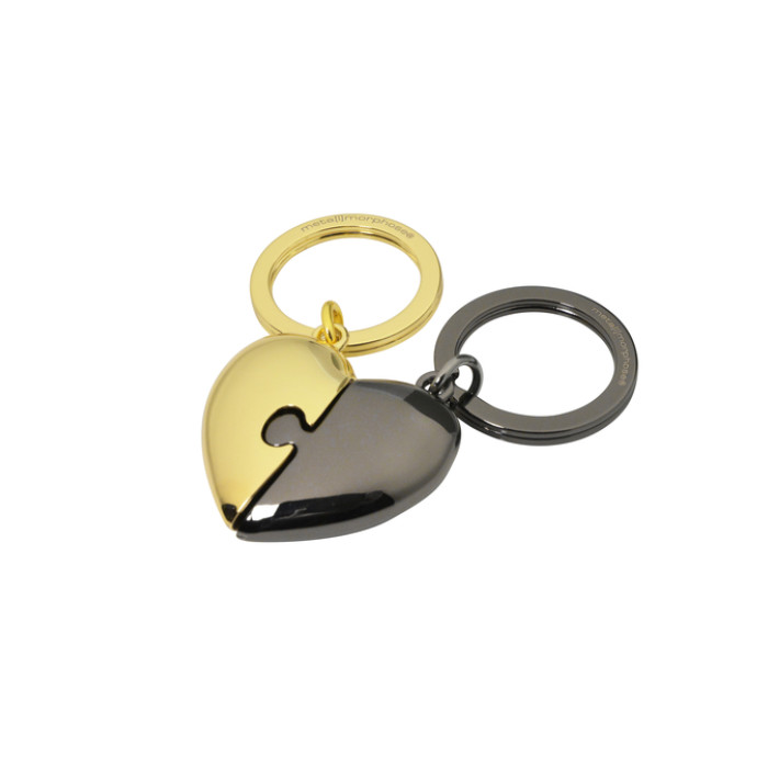 Sleutelhanger Metalmorphose puzzelhart