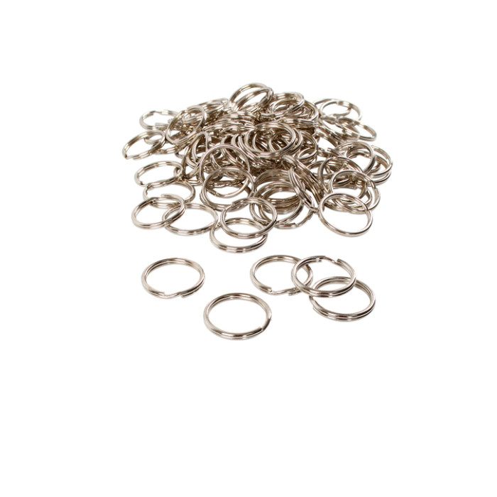 Sleutelring Creativ Company zilverkleurig 25mm 100 stuks