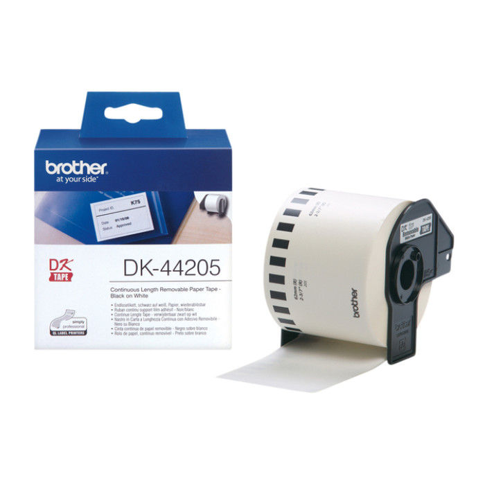 Etiket Brother DK-44205 doorlopend 62mm 1 rol á 30m wit