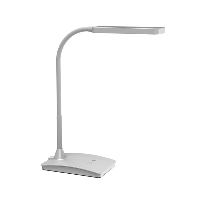 Bureaulamp MAUL Pearly LED colour vario dimbaar zilver