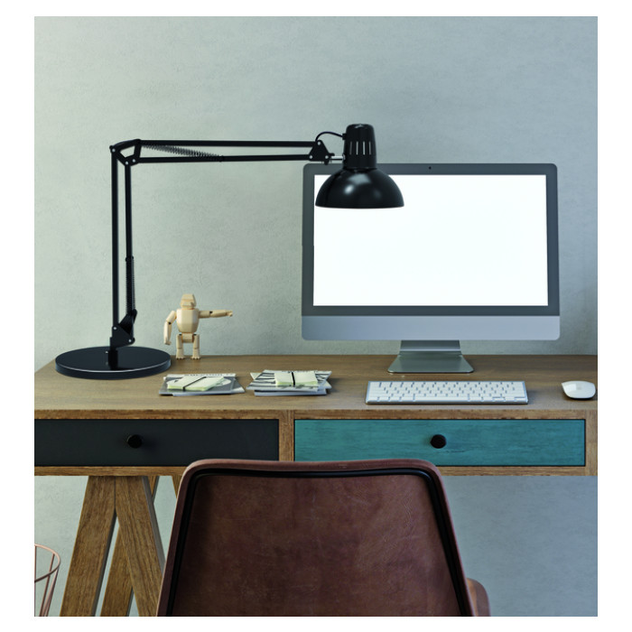 Bureaulamp MAUL Study voet excl.LED lamp E27 zwart