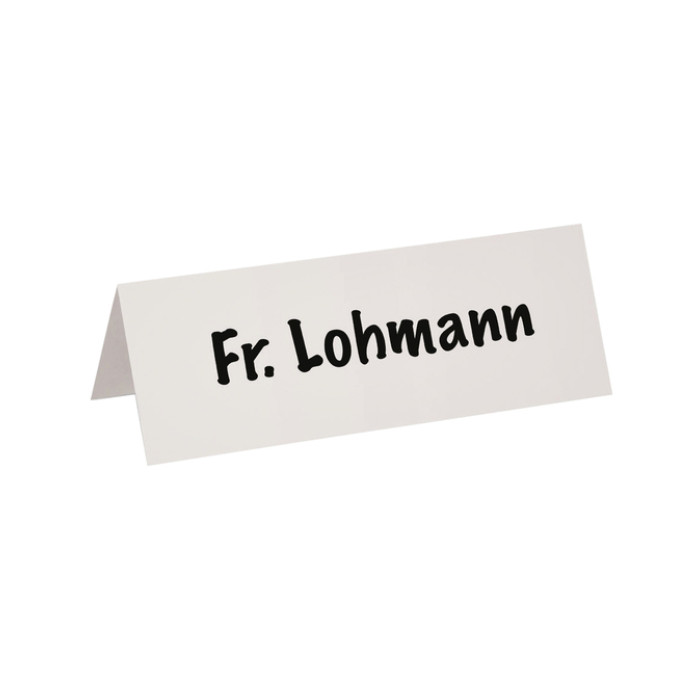 Tafelnaambord MAUL karton 21x7,5cm wit 100 stuks