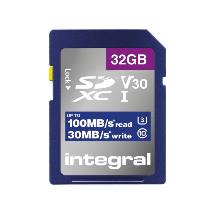 Geheugenkaart Integral SDHC-XC 32GB High Speed
