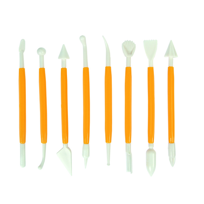 Boetseerspatel Conda set à 8 stuks 15 cm plastic