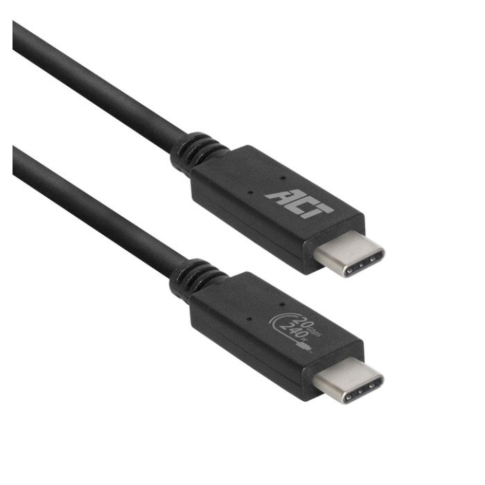 Kabel ACT USB-C USB 4 20Gbps Thunderbolt3 1 meter