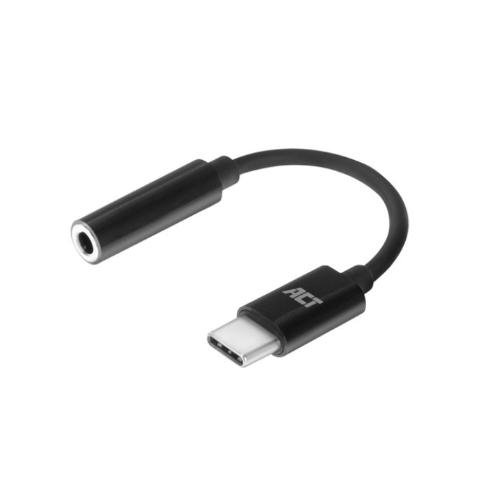 Adapter ACT USB-C naar 3.5mm audio jack 0.1 meter