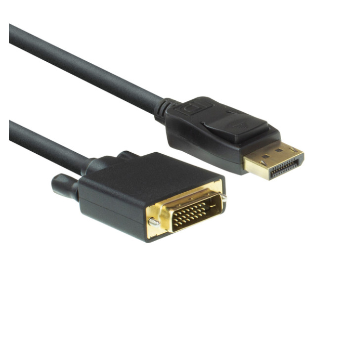 Kabel ACT DisplayPort naar DVI 1.8 meter zwart