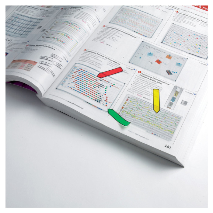 Indextabs 3M Post-it 684 12x43mm pijlvorm assorti 100 stuks