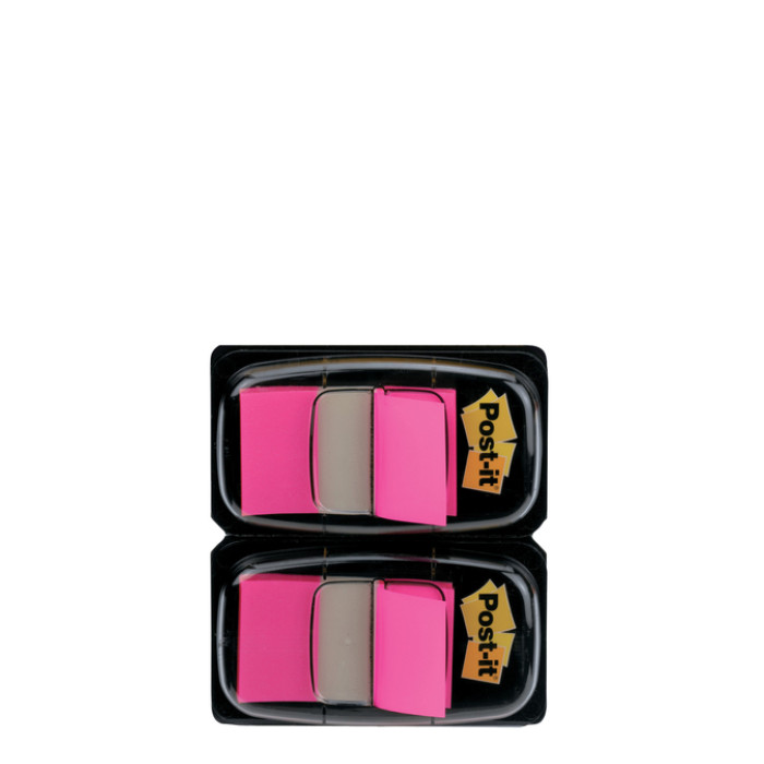 Indextabs 3M Post-it 680 25.4x43.2mm duopack roze 100 vel