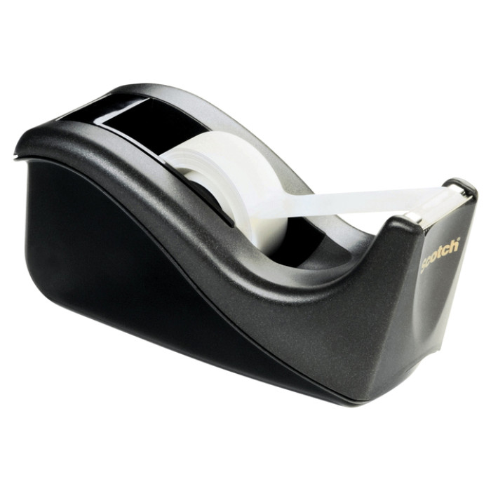 Plakbandhouder Scotch C60 zwart + 4 rollen Magic tape 19mmx33m 5 stuks