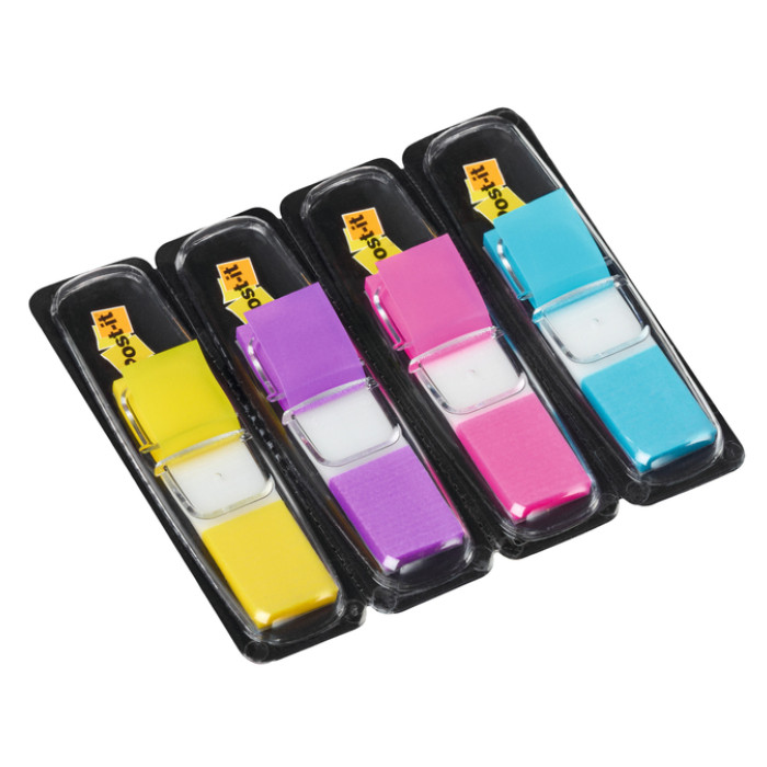 Indextabs 3M Post-it 683 11.9x43.2mm 4 kleuren 140 stuks