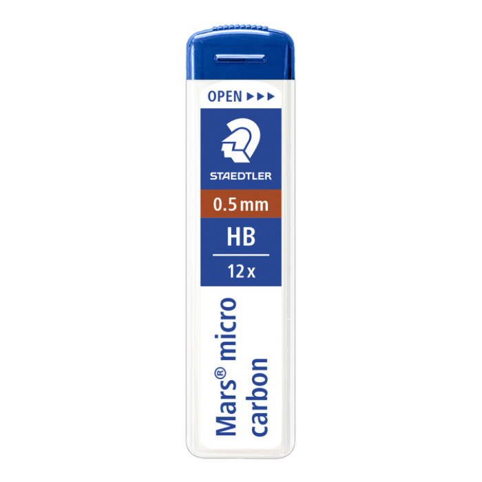Potloodstift Staedtler Mars Carbon Micro 0.5mm HB 12 stuks