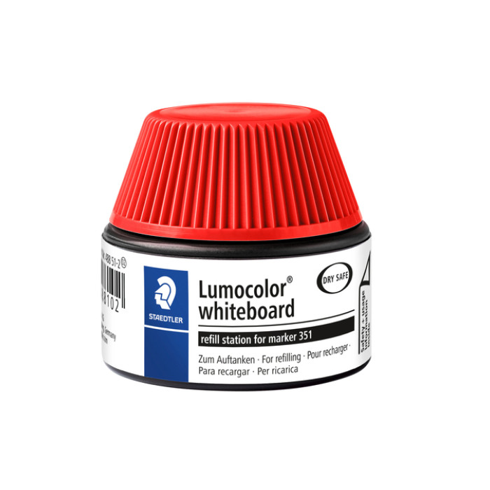 Viltstiftvulling Staedtler Lumocolor whiteboard 30ml rood