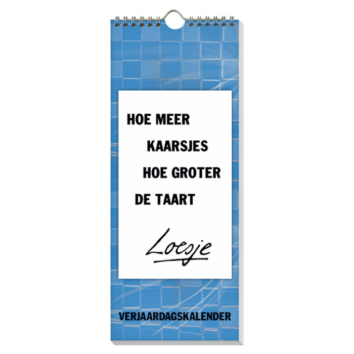 Verjaardagskalender Loesje 6 32x13cm
