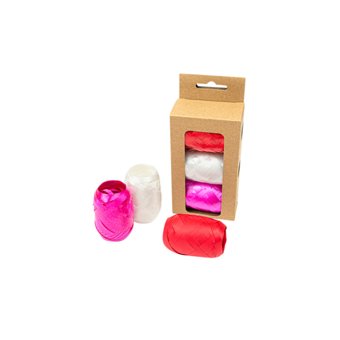 Lint 3 pak rood/wit/roze