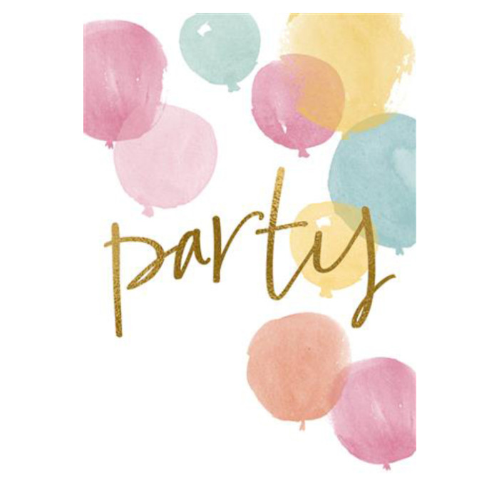 Uitnodiging Party 10x15cm