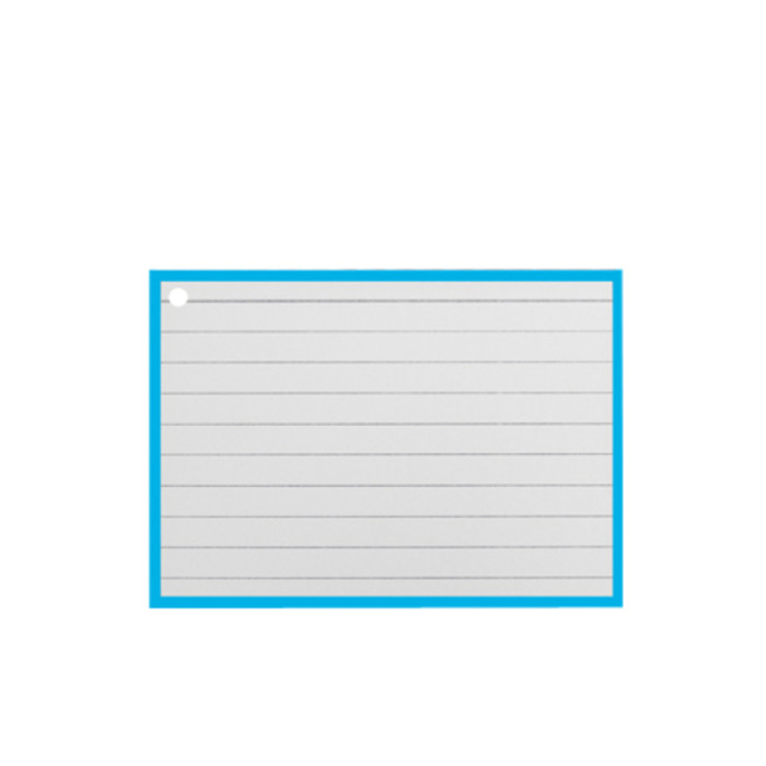 Flashcards A7 Blauw incl. clipring 50 vel