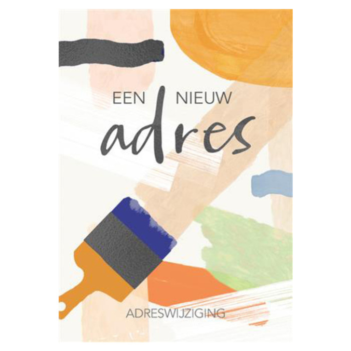 Adreswijziging multipack Een nieuw adres set à 5 kaarten