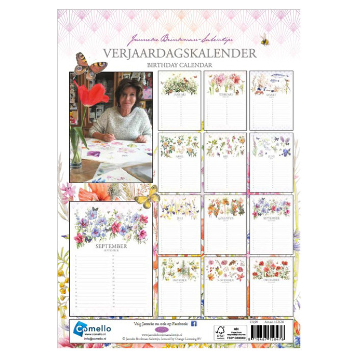 Verjaardagskalender Janneke Brinkman Klaprozen