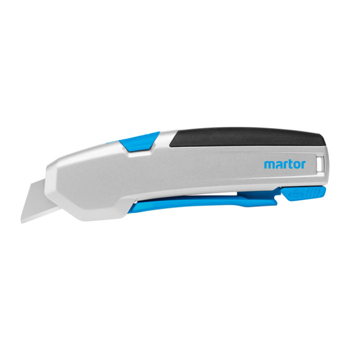 Veiligheidsmes Martor Secupro 625 trapezium 21mm zilver