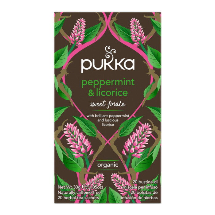 Thee Pukka peppermint licorice 20 zakjes