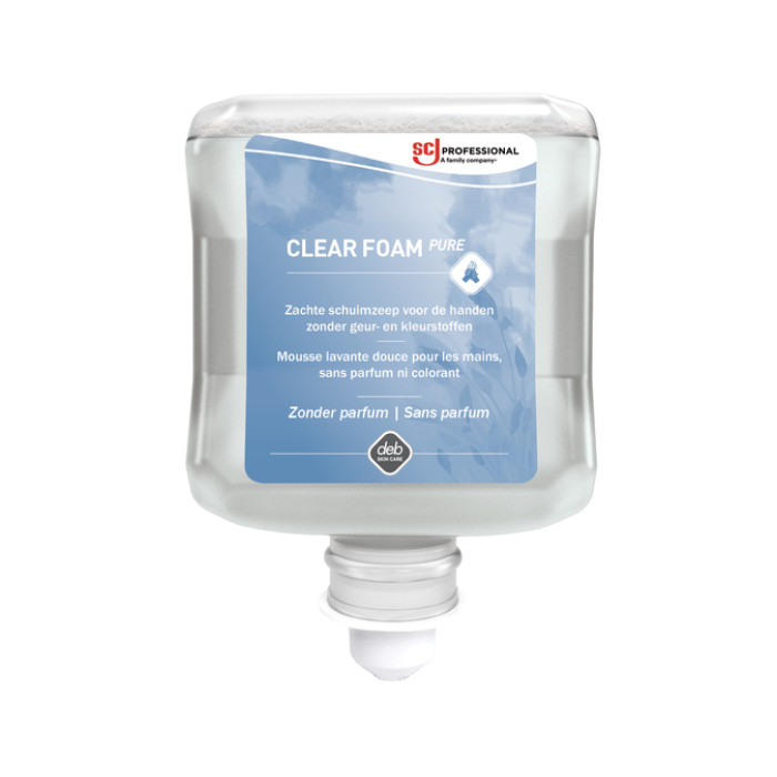 Handzeep SCJ Clear Foam Pure parfumvrij 1000ml
