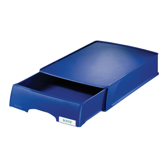 Brievenbak Leitz Plus met lade A4 maxi blauw