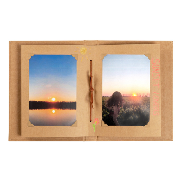 Fotoalbum walther design mini 24 foto's 13x18cm verticaal kraft