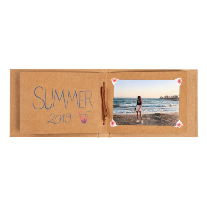 Fotoalbum walther design mini 24 foto's 13x18cm horizontaal kraft