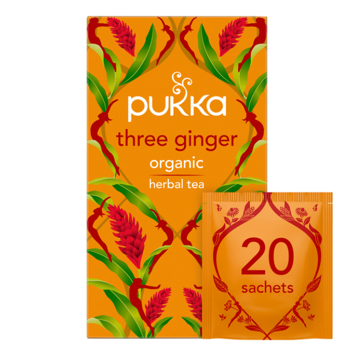 Thee Pukka ginger 20 zakjes