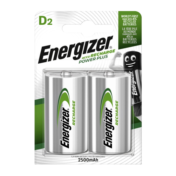 Batterij oplaadbaar Energizer 2xD 2500mAh