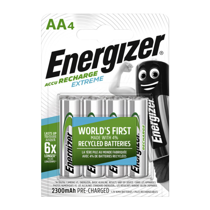 Batterij oplaadbaar Energizer 4xAA 2300mAh