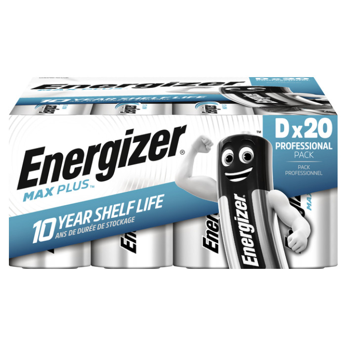 Batterij Energizer Max Plus 20xD alkaline