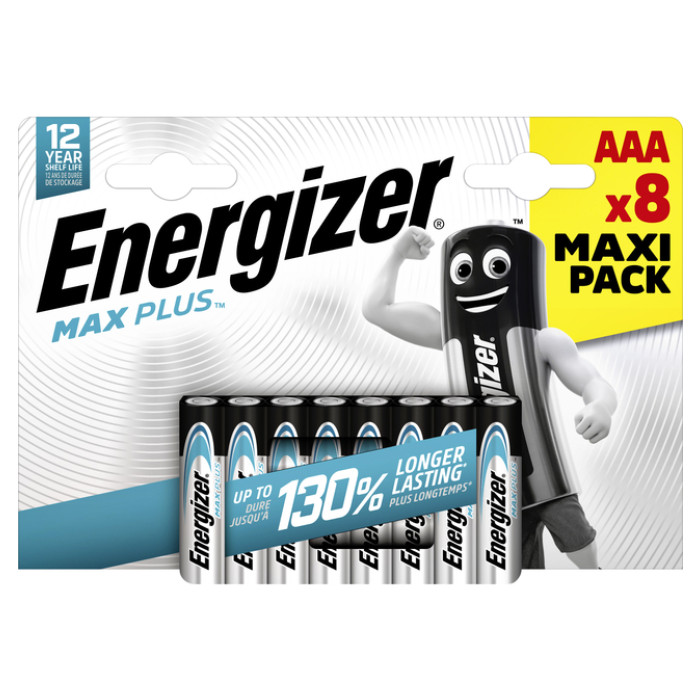 Batterij Energizer Max Plus 8xAAA alkaline
