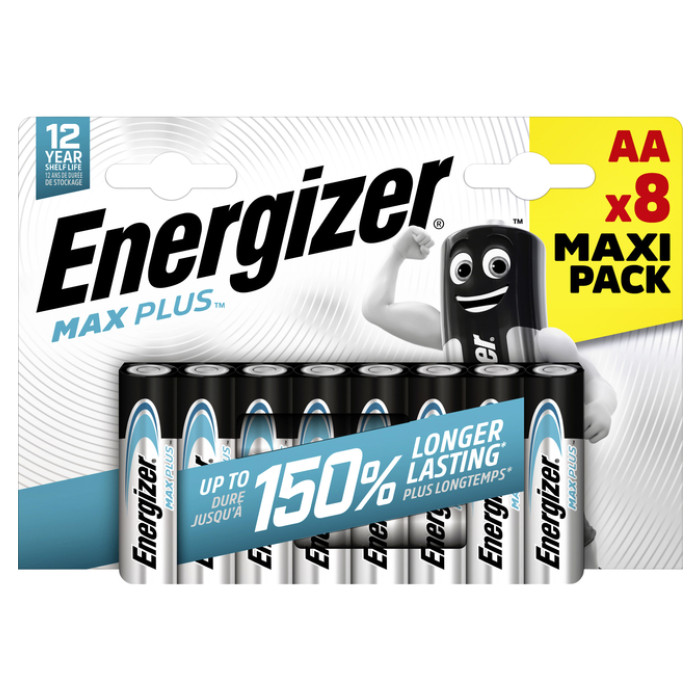 Batterij Energizer Max Plus 8xAA alkaline