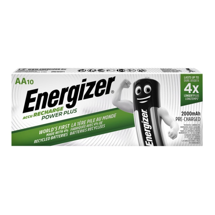 Batterij oplaadbaar Energizer 10xAA 2000mAh