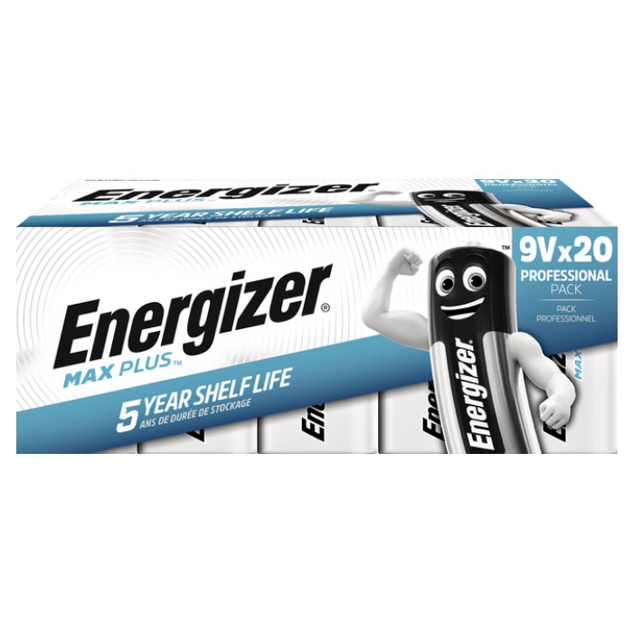 Batterij Energizer Max Plus 20x9v alkaline