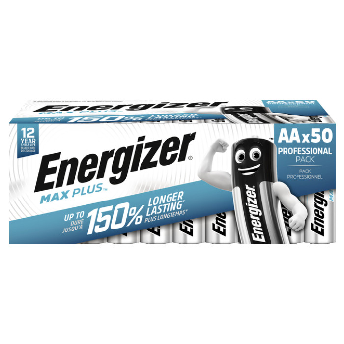 Batterij Energizer Max Plus 50xAA alkaline